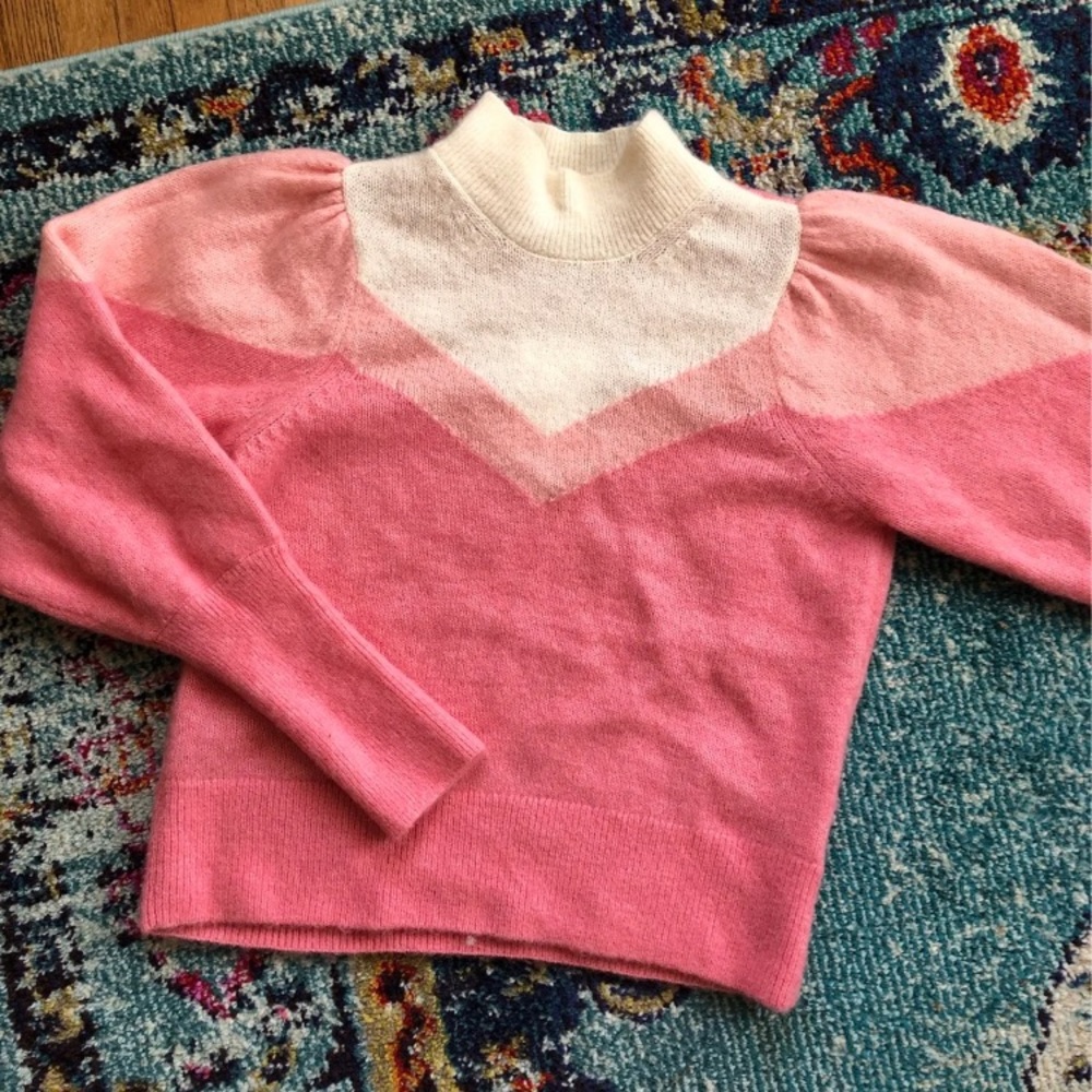 & other stories pink wool blend sweater